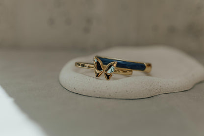 Bracelete Azul Marinho Dourado