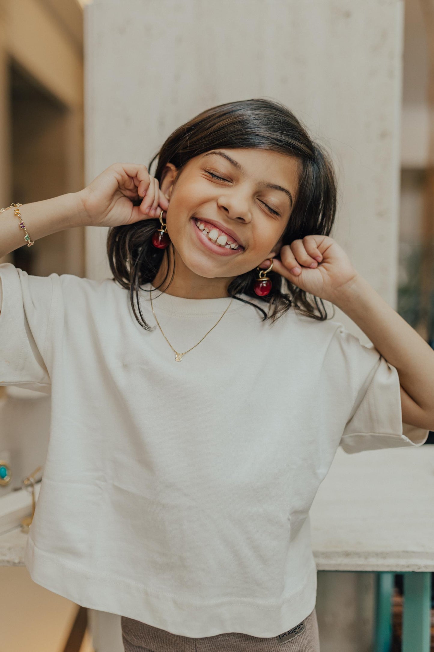 Colar Escapulário Infantil Clássico Dourado