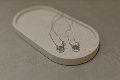 Colar Escapulário Infantil Santo Anjo Ródio Branco