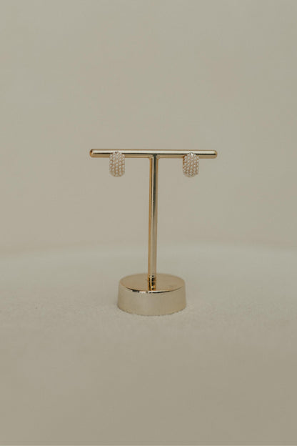 Brinco Argola Boleada Micropérolas Dourado