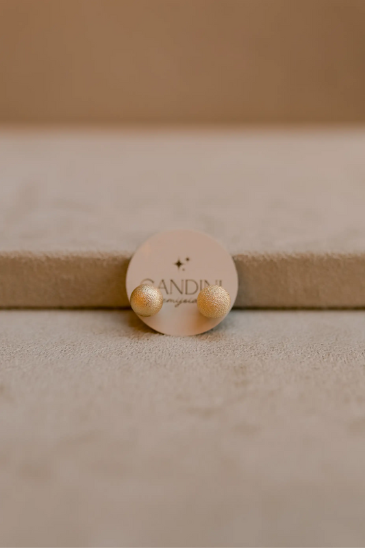 Brinco Bola Fosca G Dourado