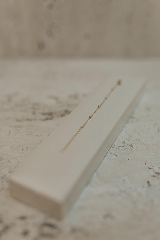 Pulseira Infantil de Bolinhas Dourado