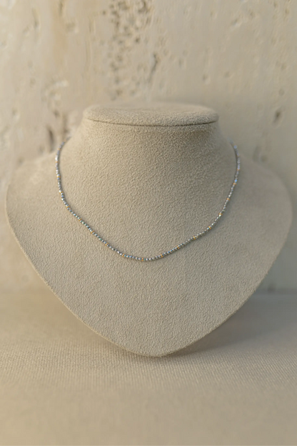 Colar Choker Hematita Dourado