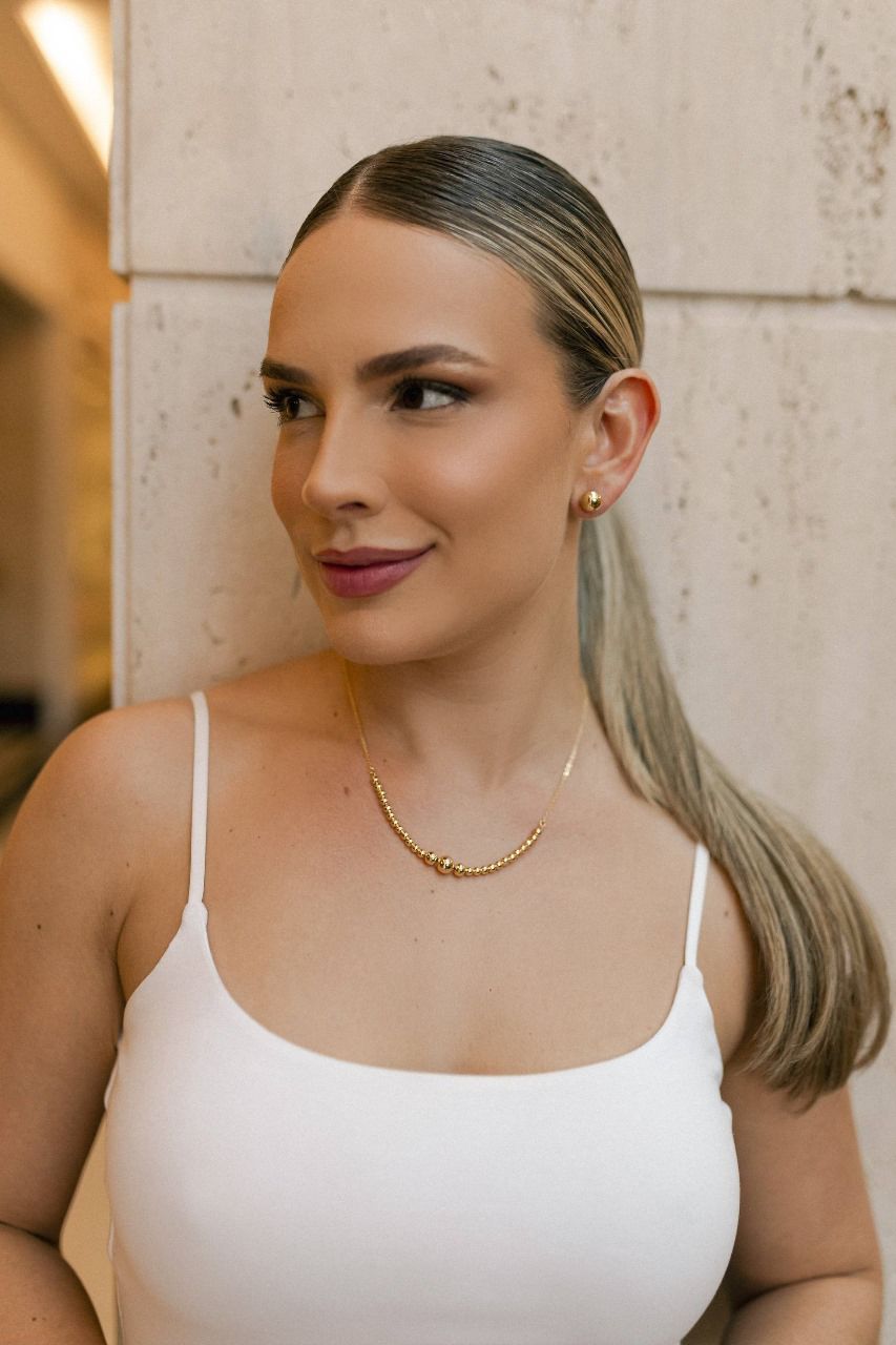 Colar de Bolas Dourado