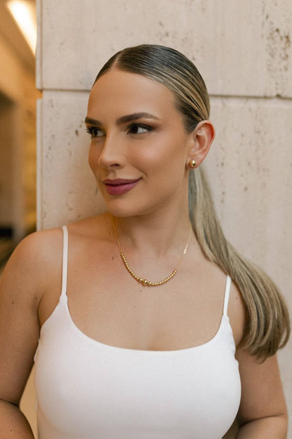 Colar de Bolas Dourado