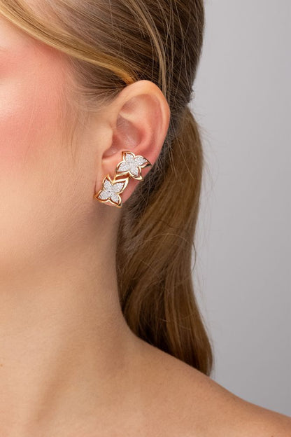 Brinco Ear Cuff Camélia Mix de Banhos