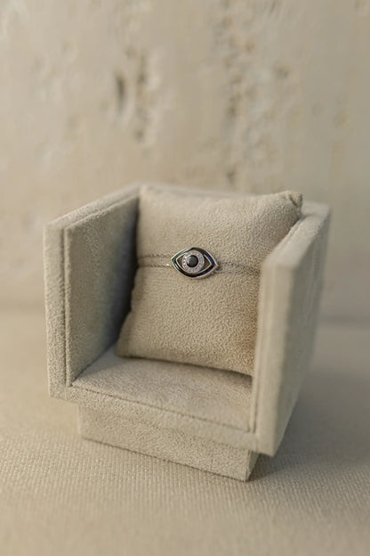 Pulseira Olho Grego na Prata 925 Ródio Branco