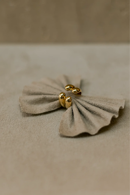 Anel Ajustável Duplo Esferas Duo Dourado