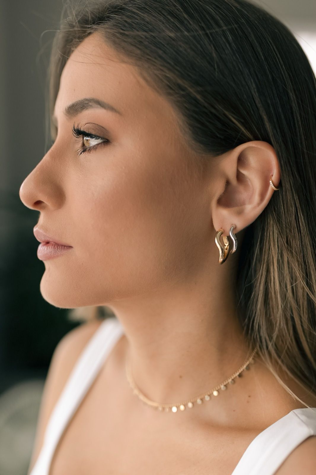 Choker Bolinhas Achatadas Dourado