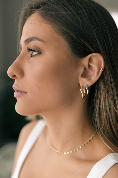 Choker Bolinhas Achatadas Dourado