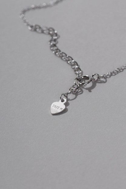 Colar Gota Moissanite Prata 925 Ródio Branco