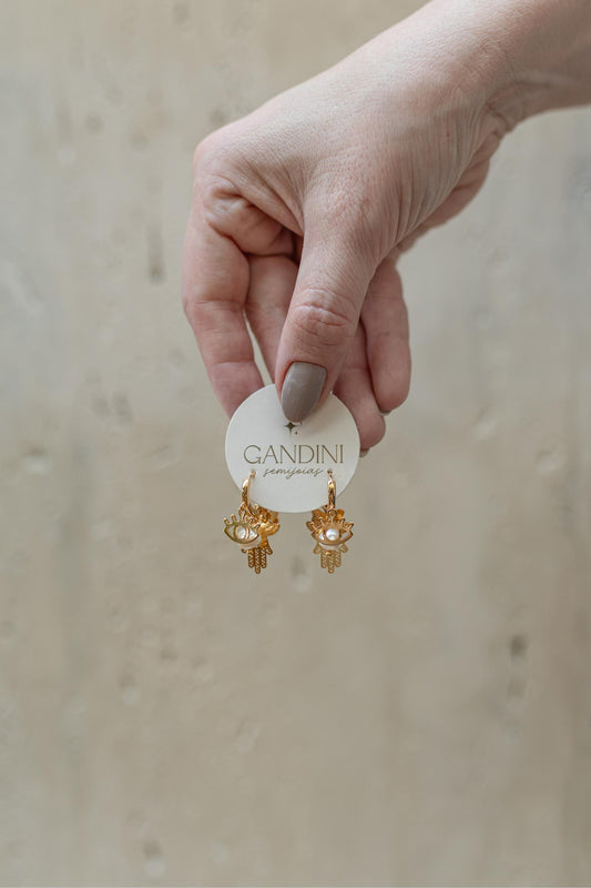 Brinco Argola Charms Dourado