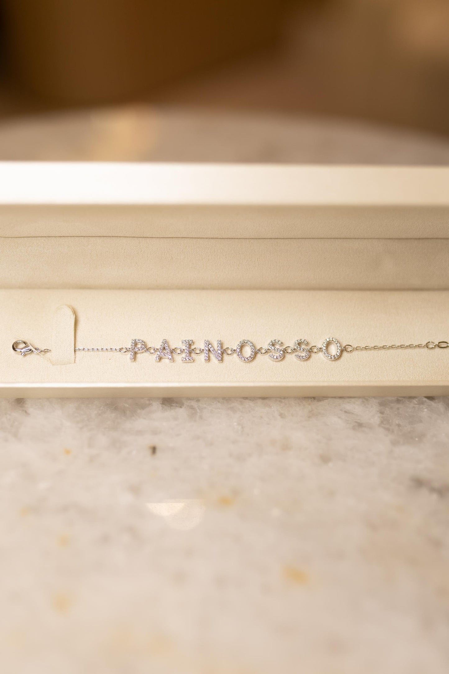 Pulseira Pai Nosso Ródio Branco