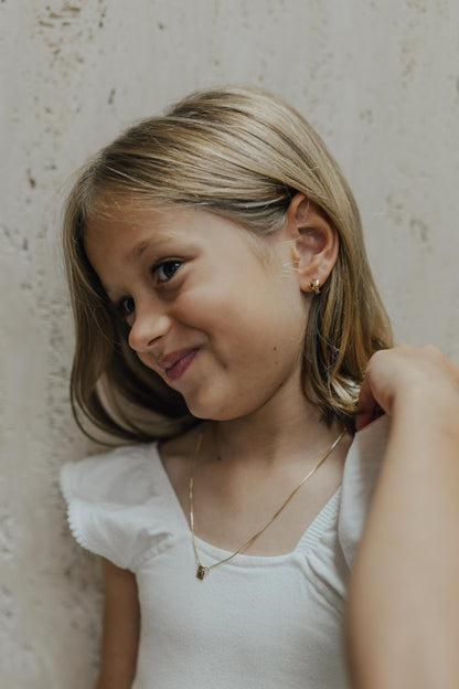 Colar Escapulário Infantil Clássico Dourado