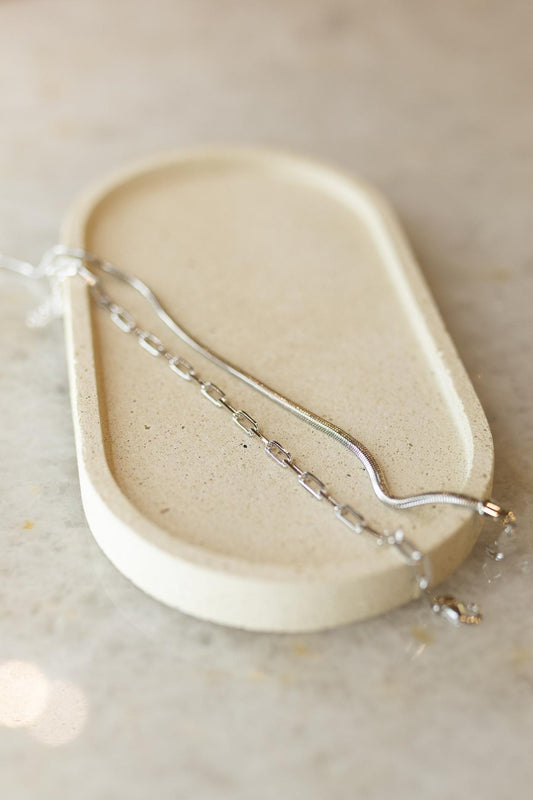 Pulseira Snake 3mm Ródio Branco