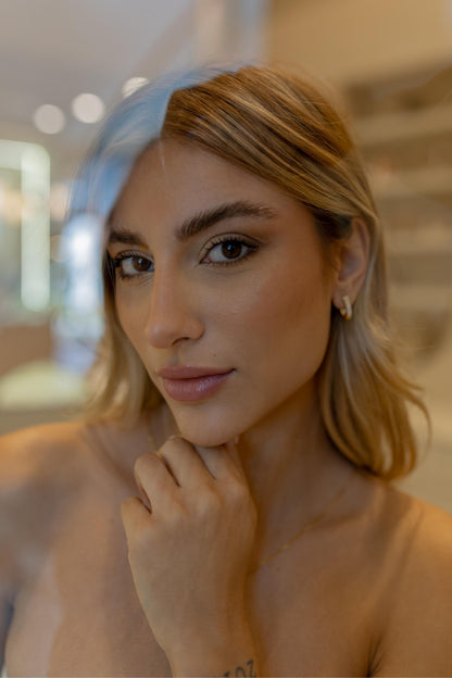 Brinco Argola Cravejada Dourado