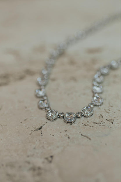 Colar Riviera Princesa Ródio Branco