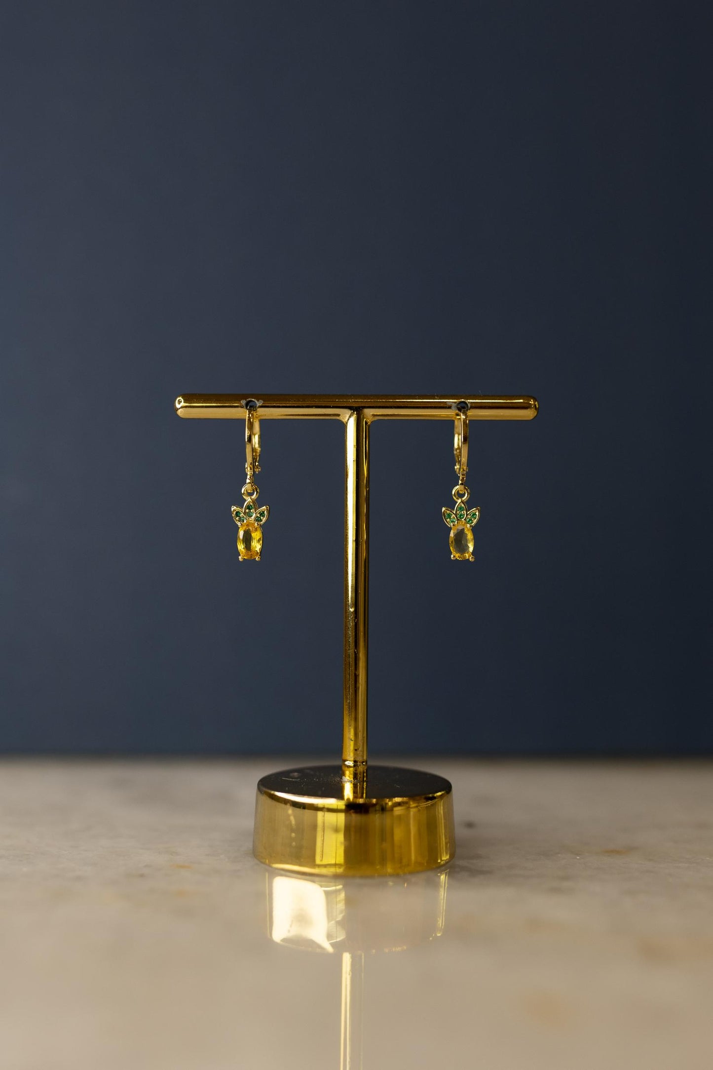 Brinco Argola Abacaxi Dourado