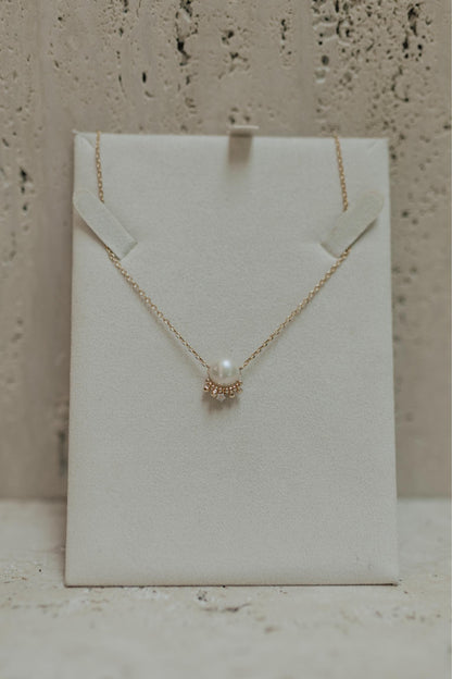 Colar Pérola de Água Doce Dourado