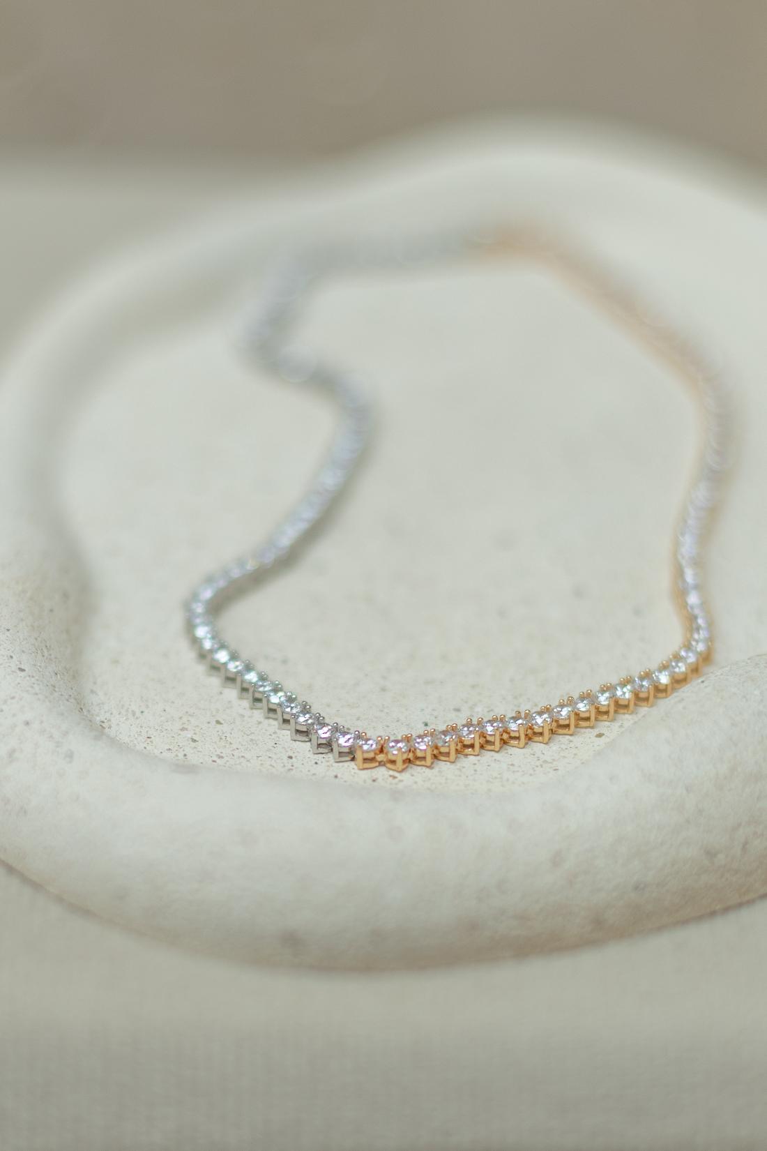 Colar Riviera 3mm 40cm Mix de Banhos