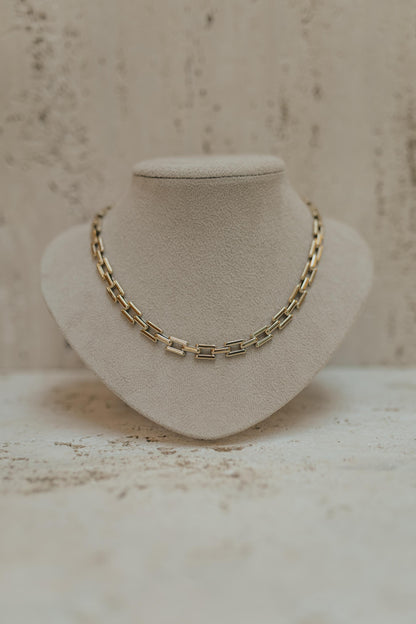 Colar Choker de Elos Dourado