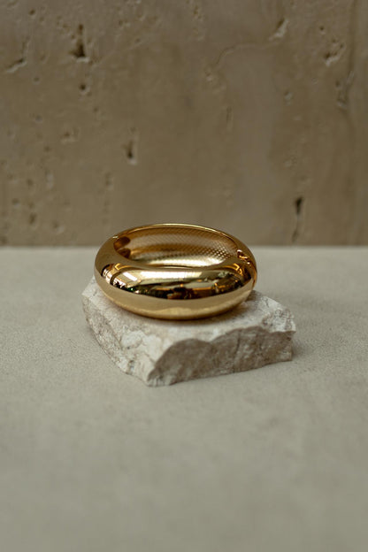 Bracelete Maxi Liso Dourado