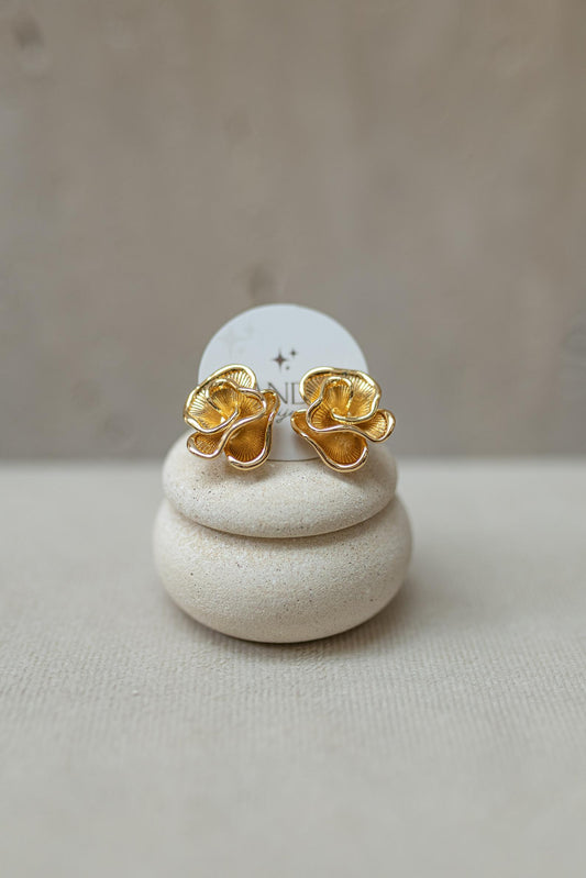 Brinco Flor Vintage Dourado