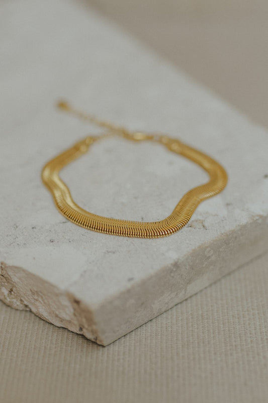 Pulseira Snake 6mm Dourado