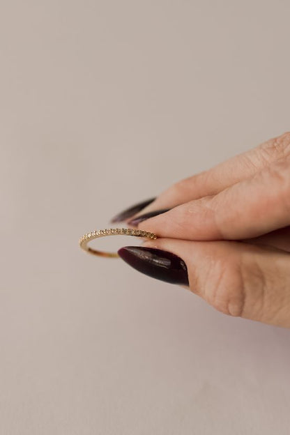 Anel Aparador de Aliança Dourado