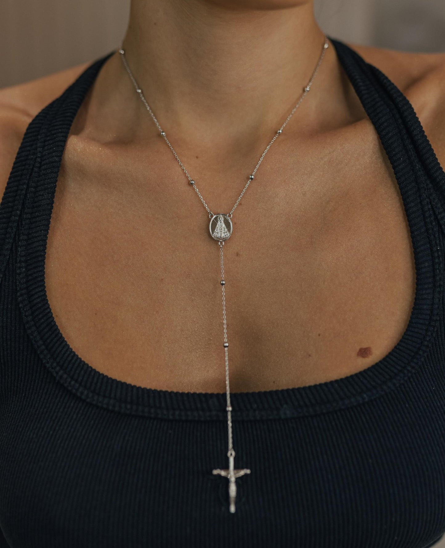 Colar Terço Maior Nossa Senhora Aparecida