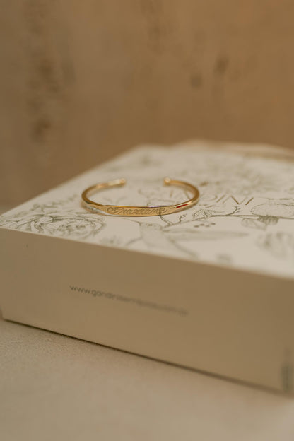 Bracelete Personalizado Nome Dourado