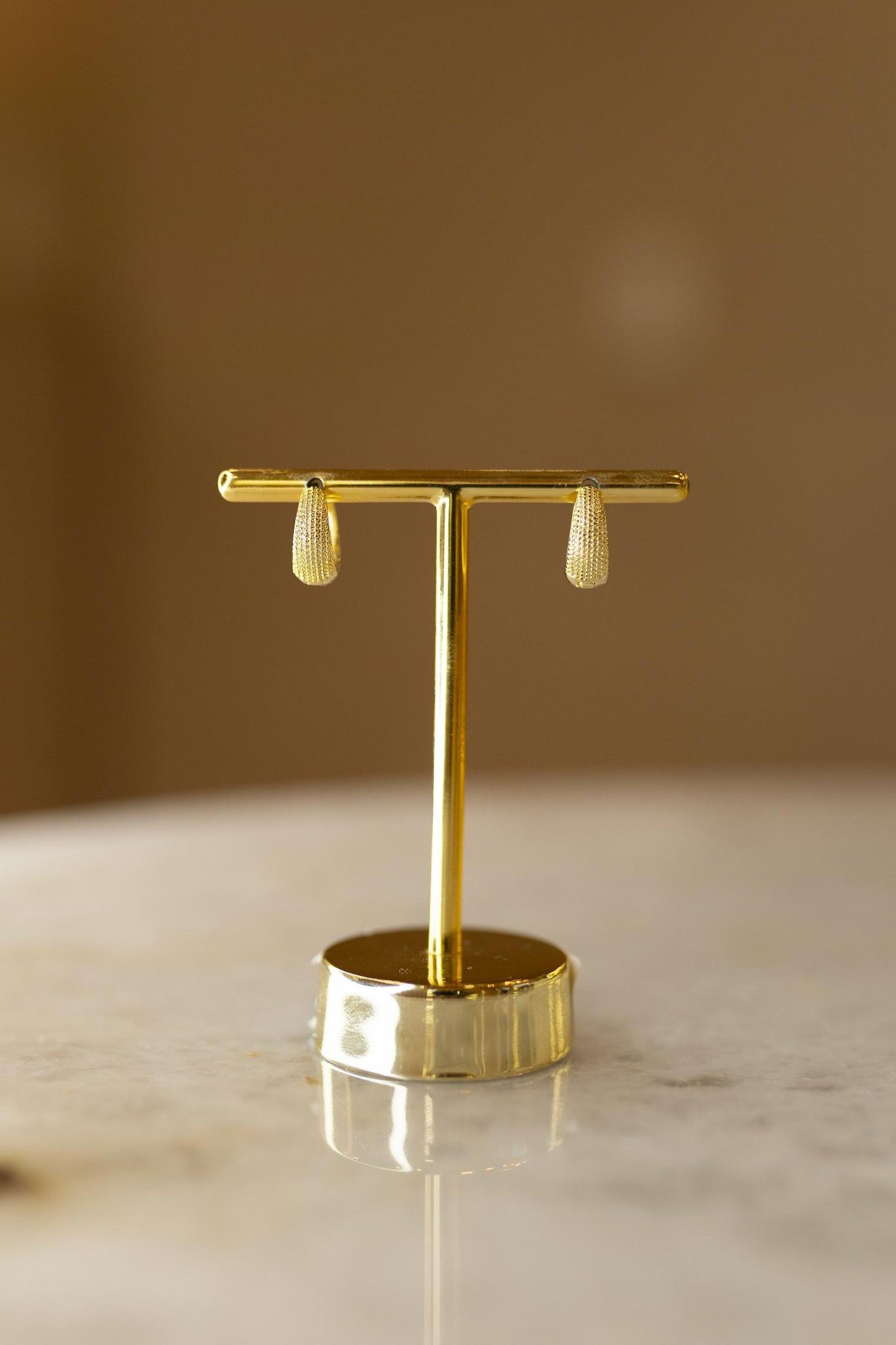 Brinco Argola Click Diamantada Dourado