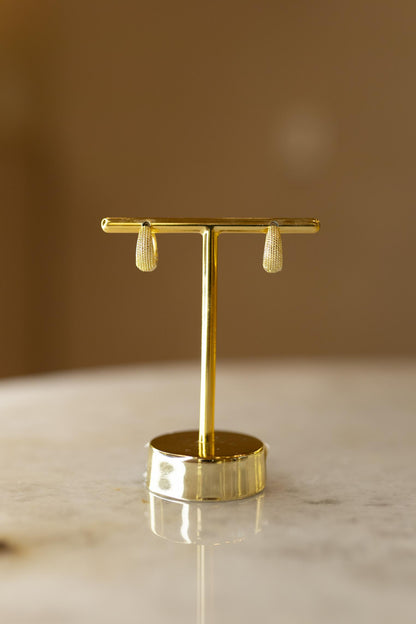 Brinco Argola Click Diamantada Dourado