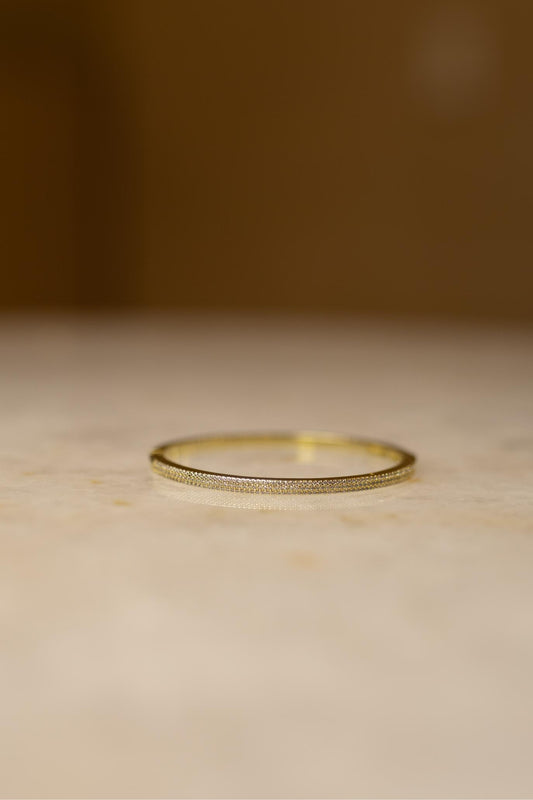 Bracelete 3 Fileiras Cravejado Dourado