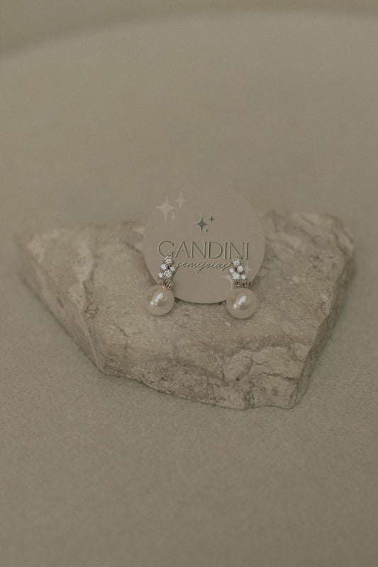 Brinco Mini Constelação Ródio Branco