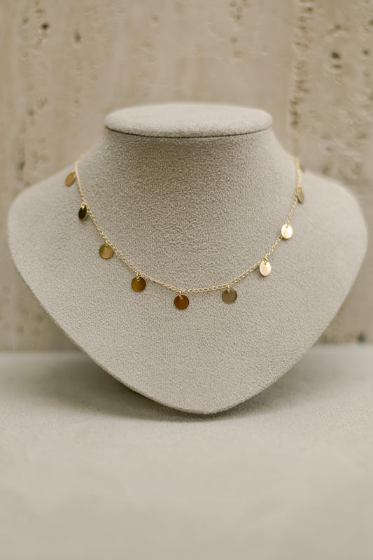 Colar Choker de Medalhas Dourado