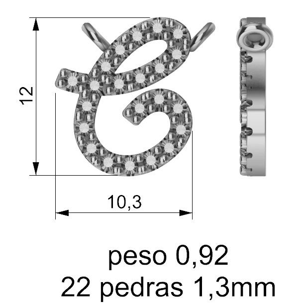 Colar Nome Personalizado 0,9mm Moissanite Prata 925