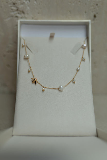 Colar Choker Bee Dourado