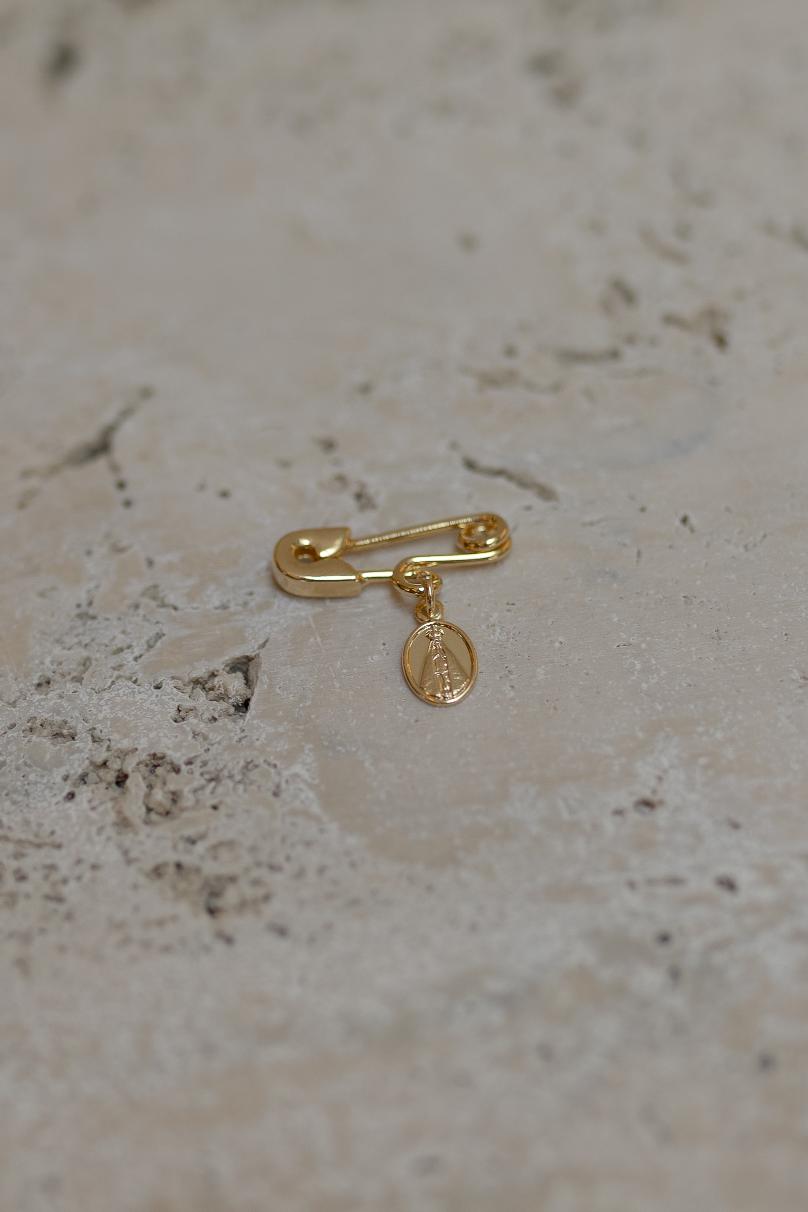 Alfinete Batizado Nossa Senhora Aparecida Dourado