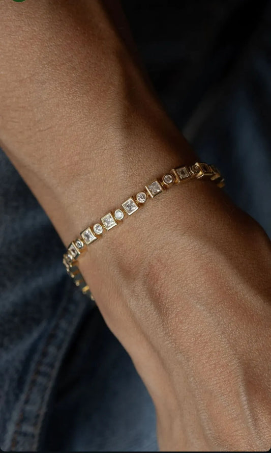 Pulseira Riviera Formas Cristal