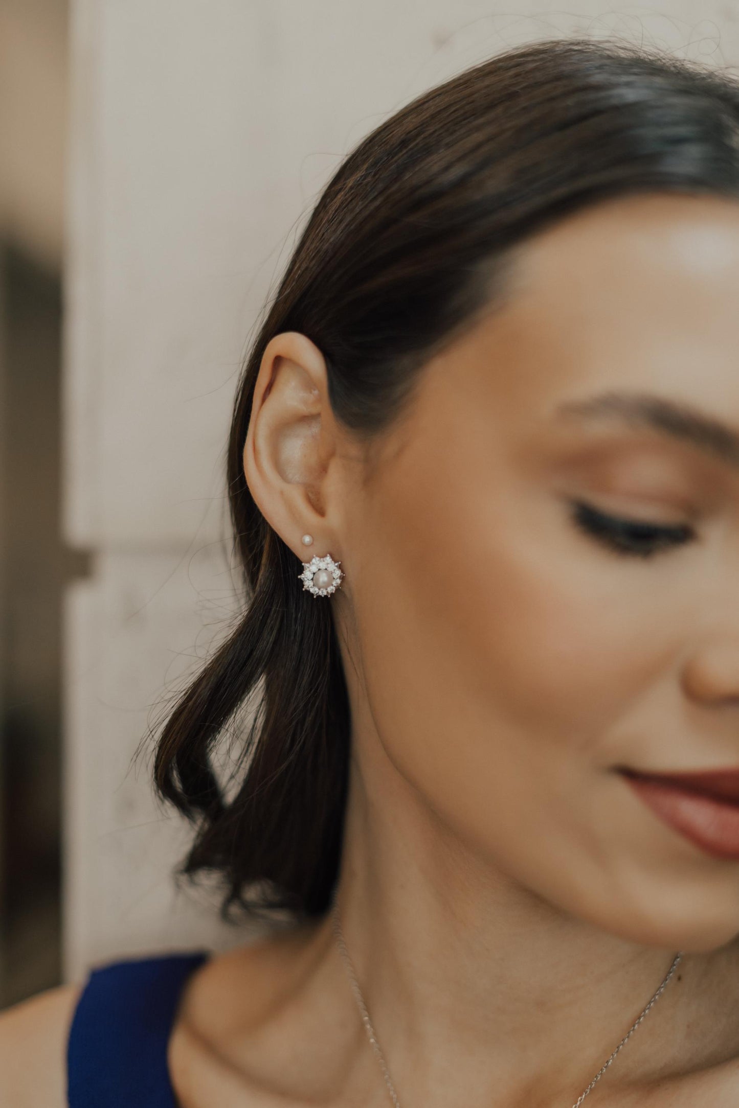 Brinco 3mm Pérola Prata 925