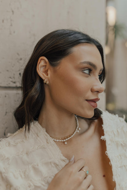 Brinco Argola Gota Slim Dourado