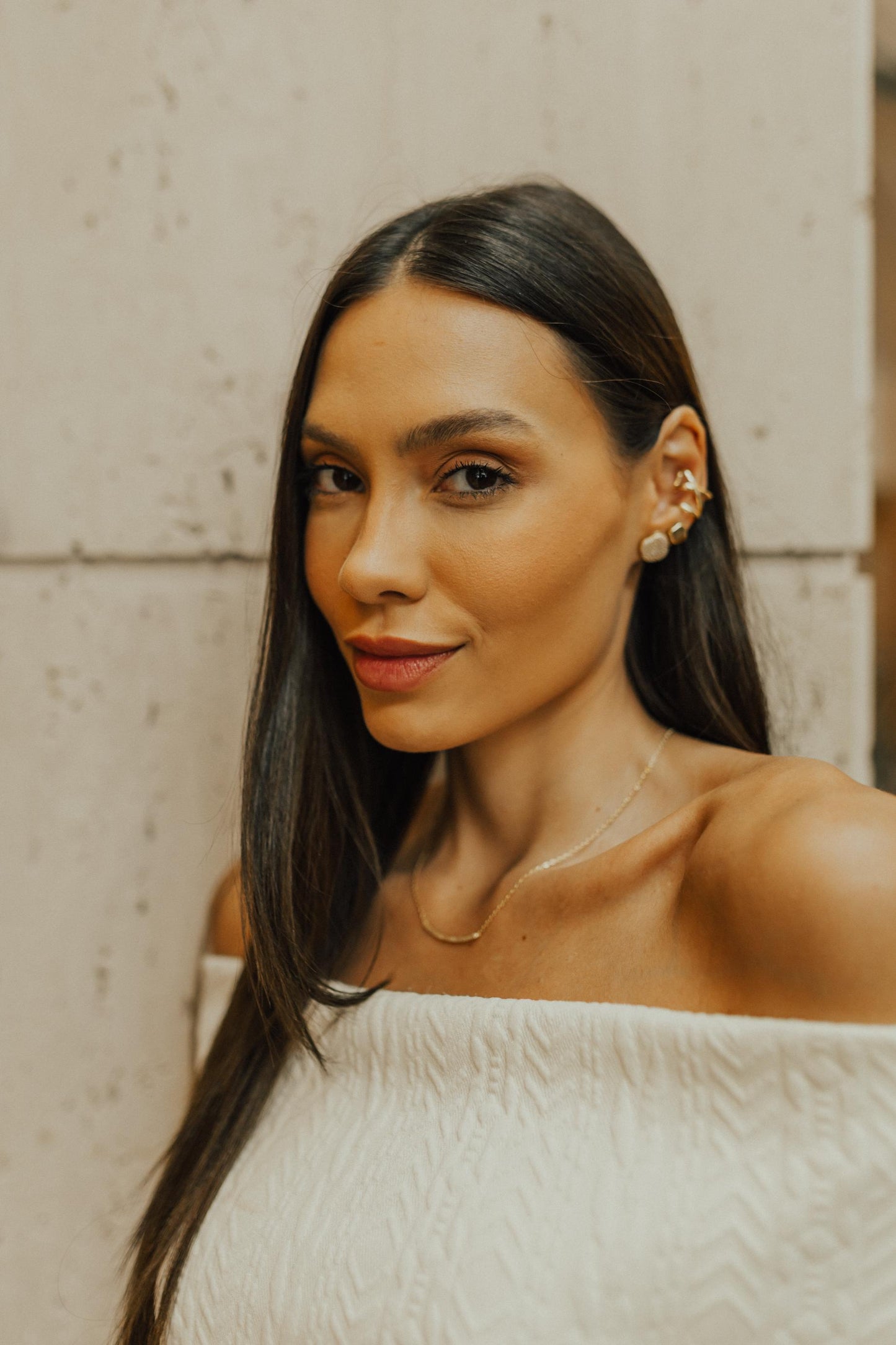 Brinco Orgânico Liso Dourado M