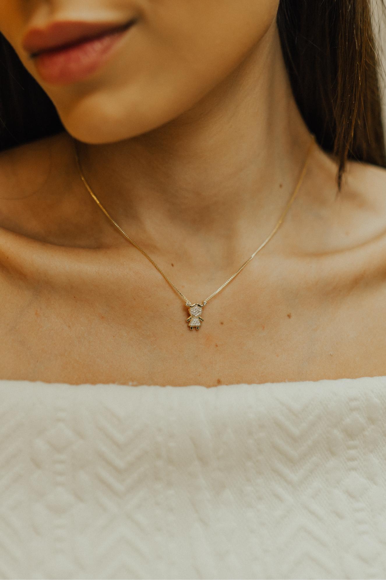 Colar Filhos Cravejado