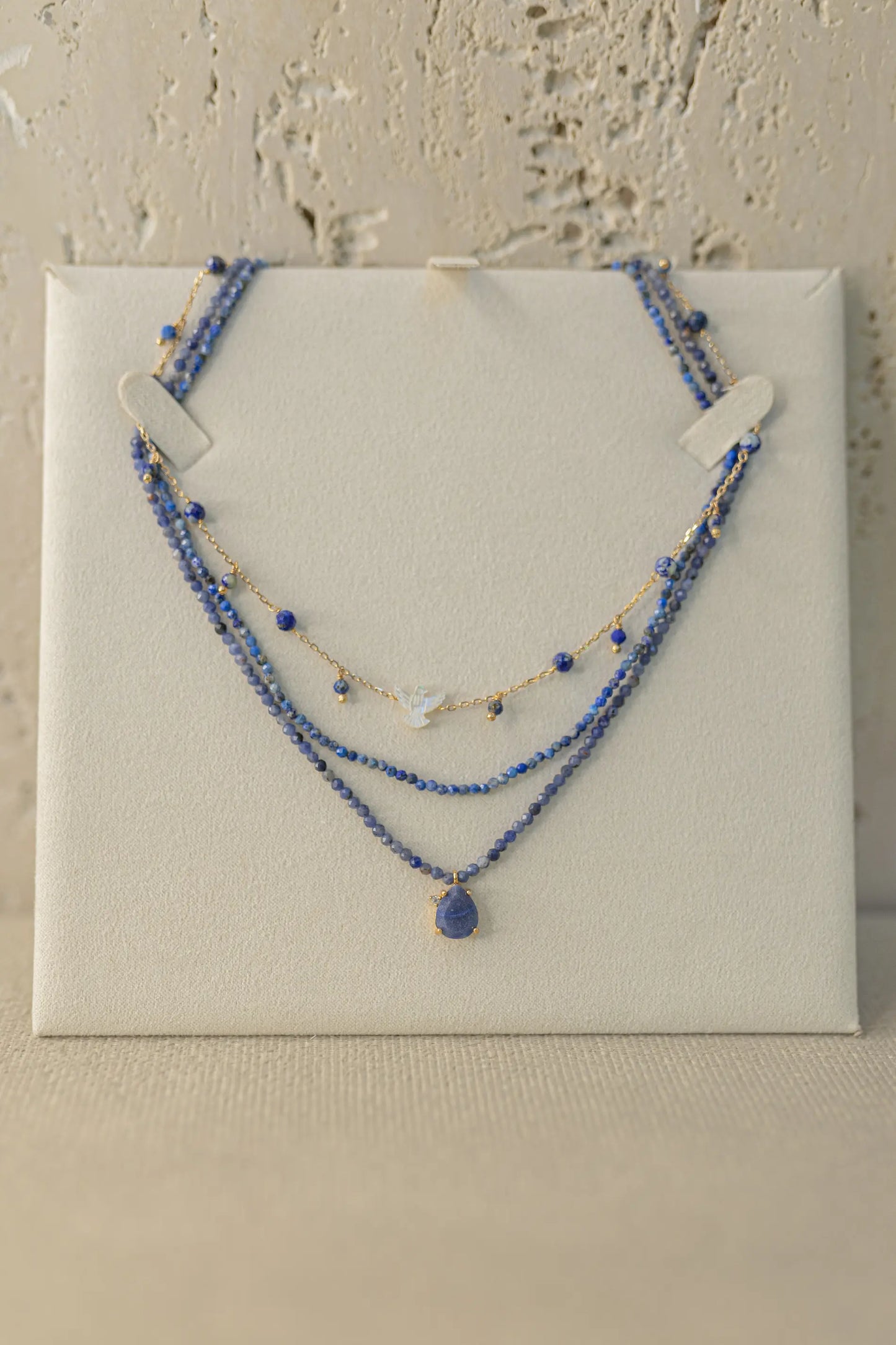 Colar Choker Sodalita Dourado