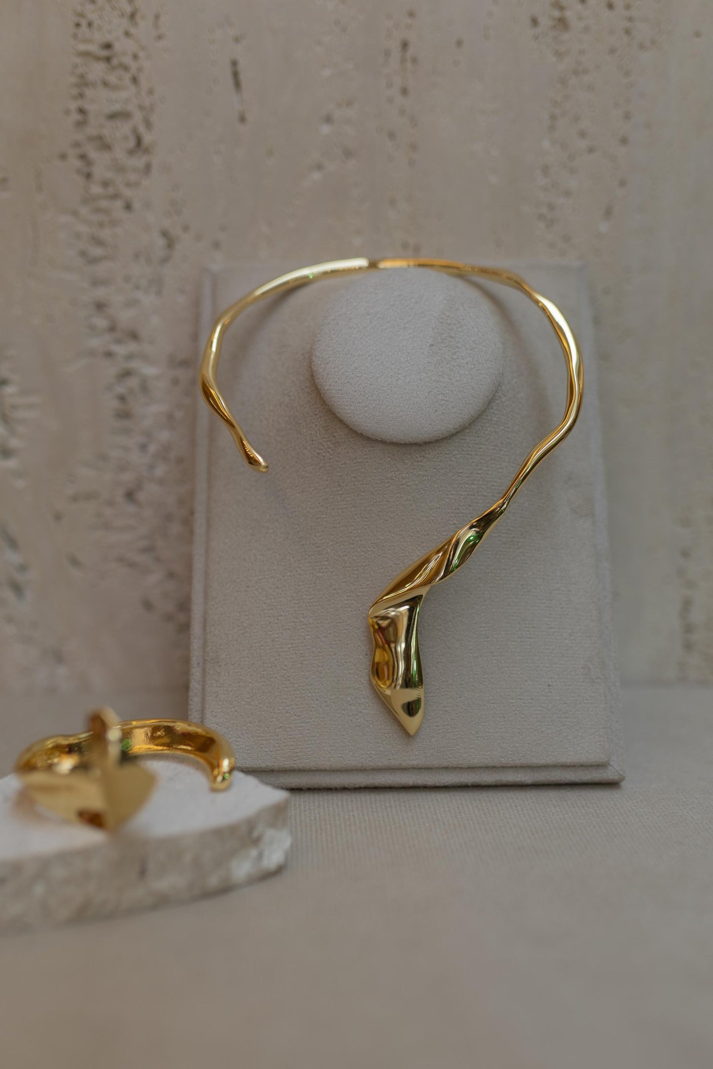 Bracelete Folha Dourado