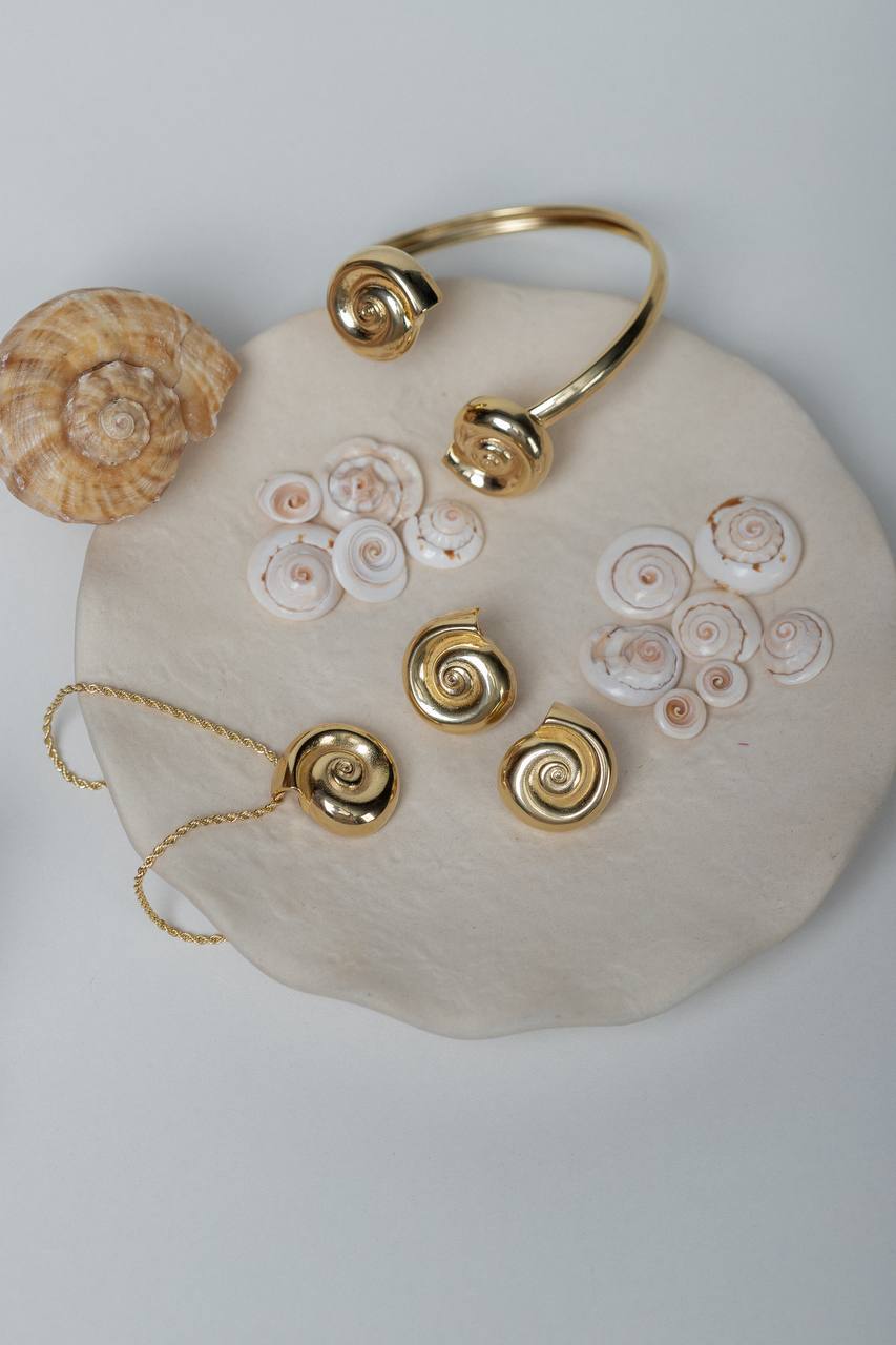 Bracelete Caracol Dourado