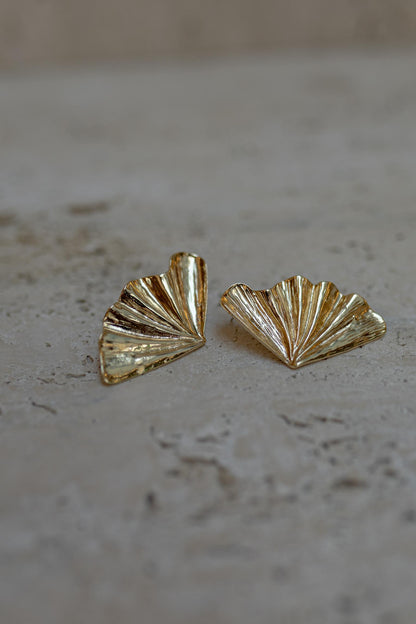 Brinco Maxi Textura Orgânico Dourado