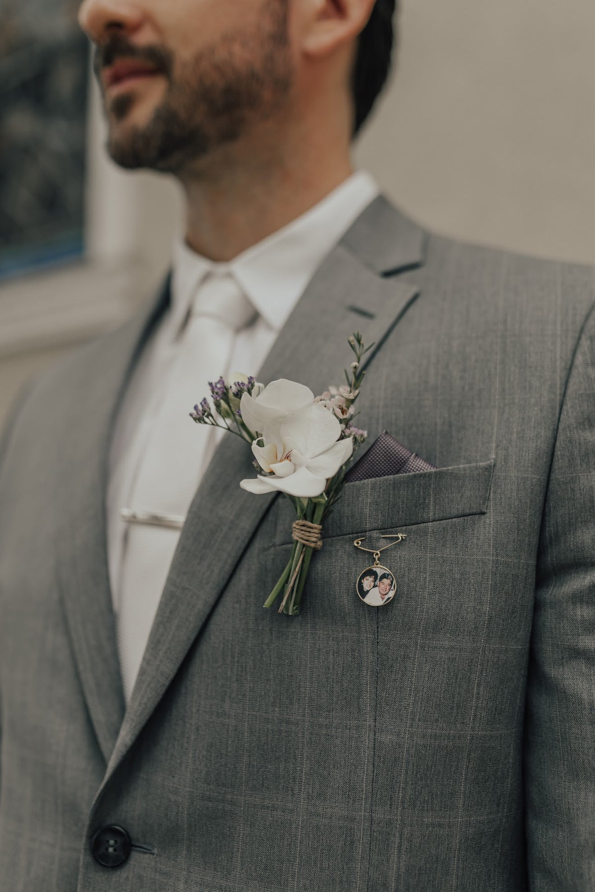 Alfinete de Casamento Personalizado com Foto