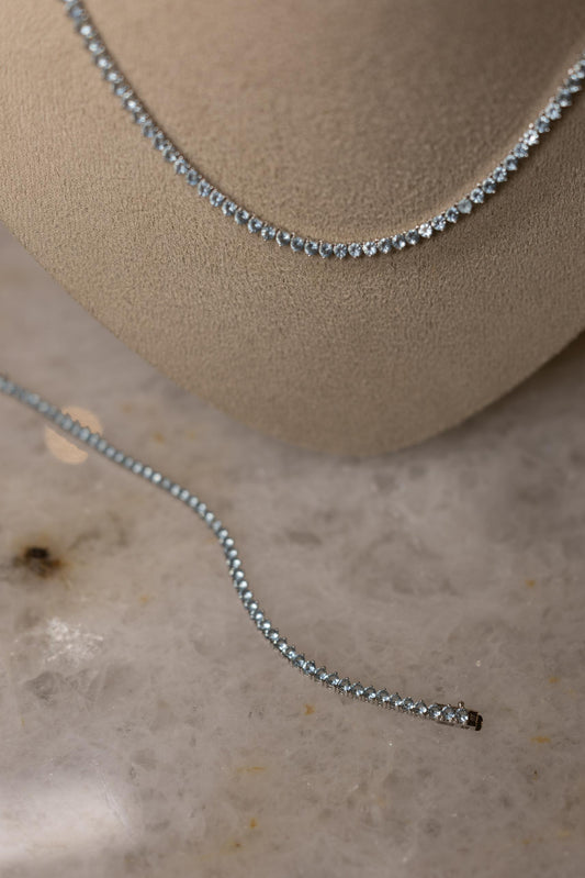 Pulseira Riviera Acqua 3mm Ródio Branco